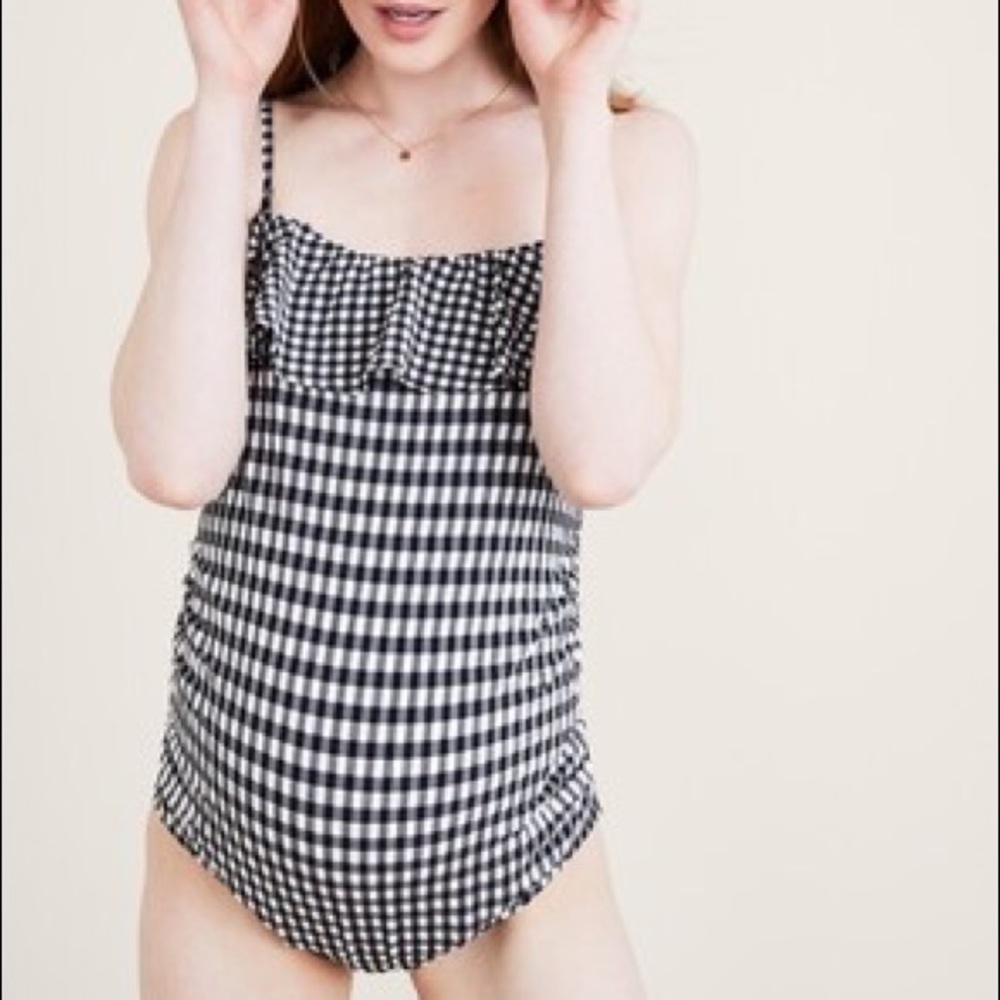 Hatch Swim Gingham Bathing Suit